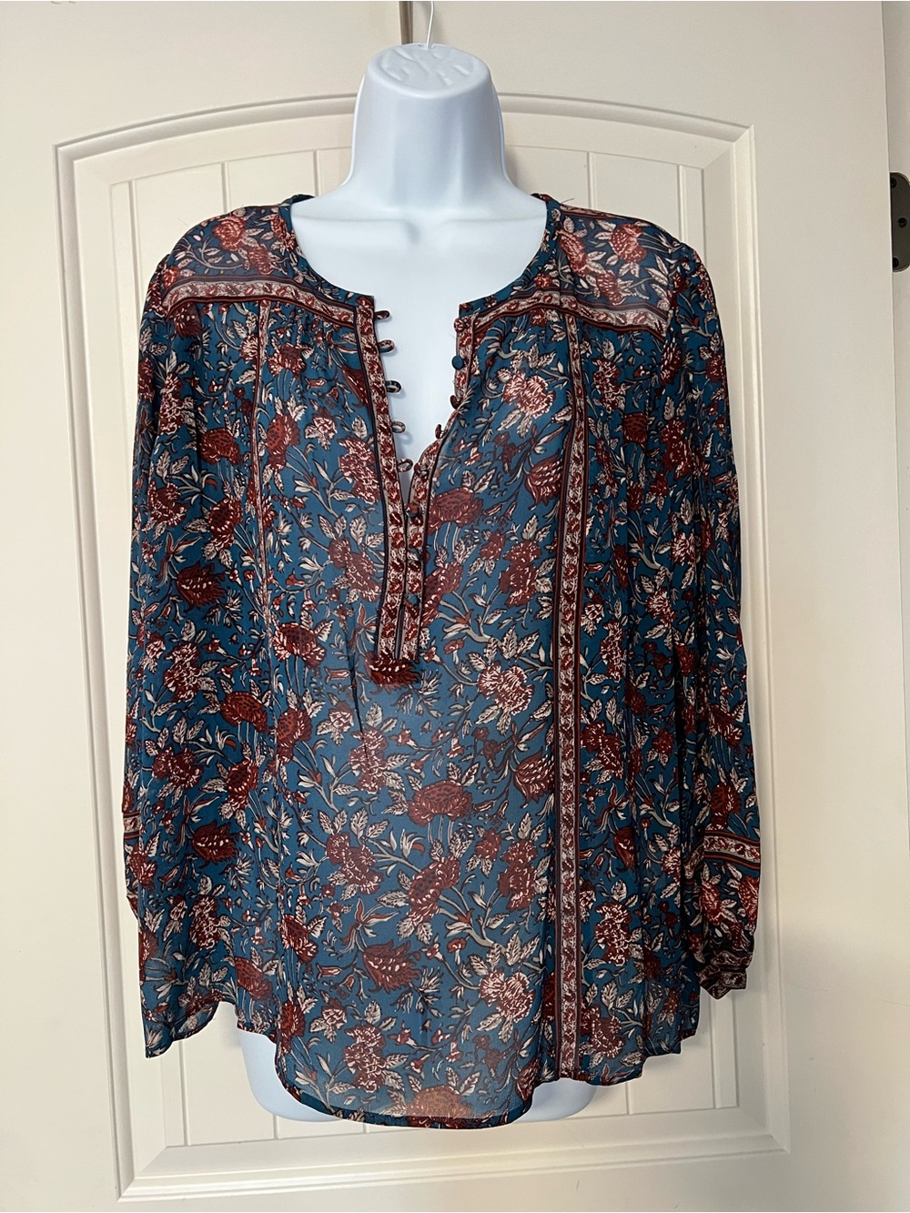 Joie Rosalind Silk Floral-Print Blouse